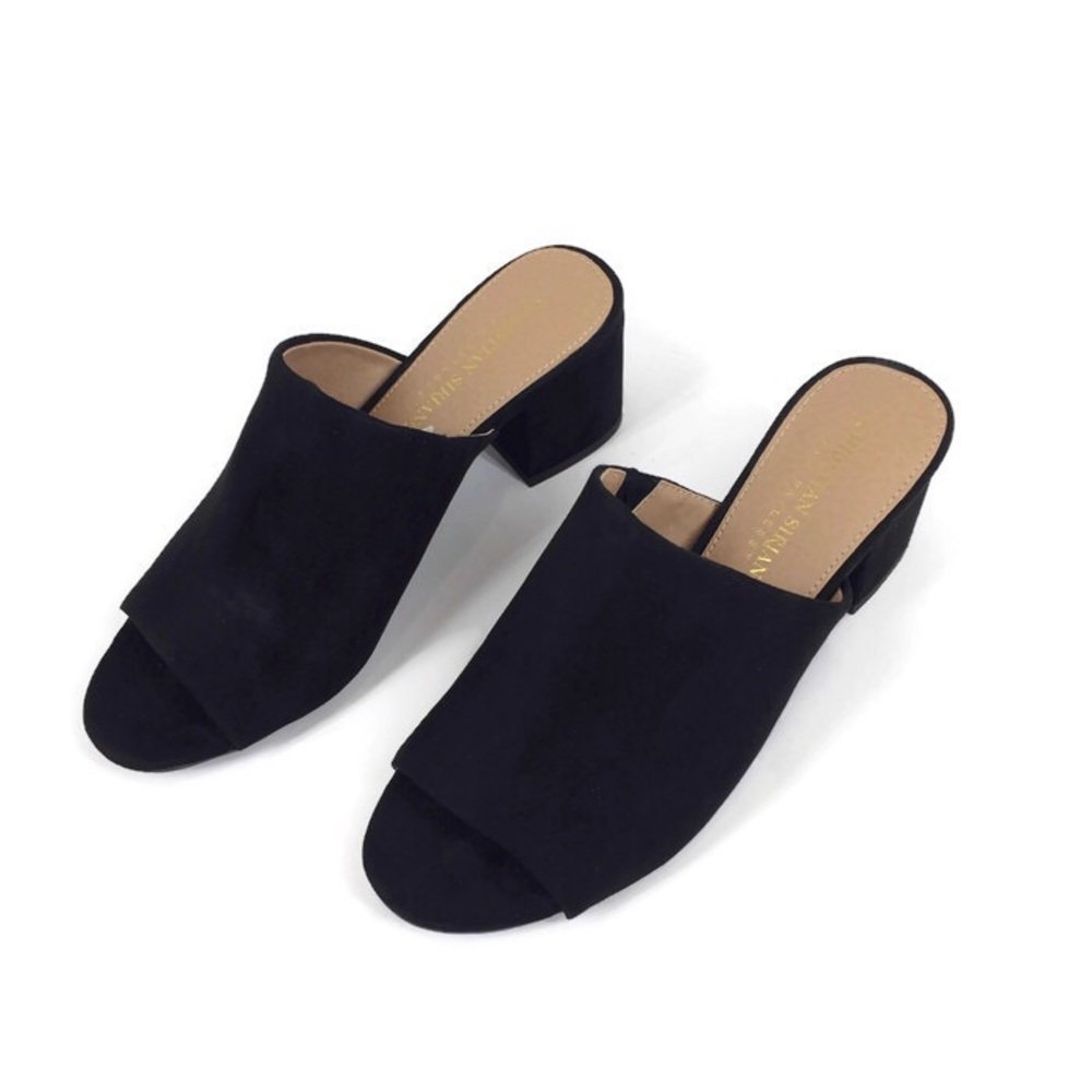 Christian Siriano Payless Faux Suede Block Heels